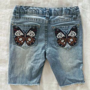 Butterfly Pocket Jean Shorts Size 6